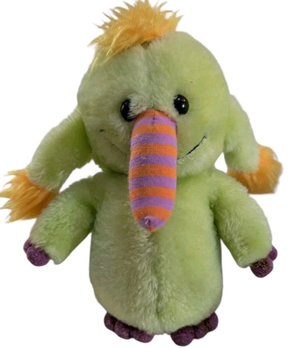 Vtg Russ Berrie Gagloo Monster Plush 10" 1979 Weird Big Nose Green 70s